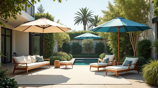 Location de parasols déportés pour un coin lounge parfait